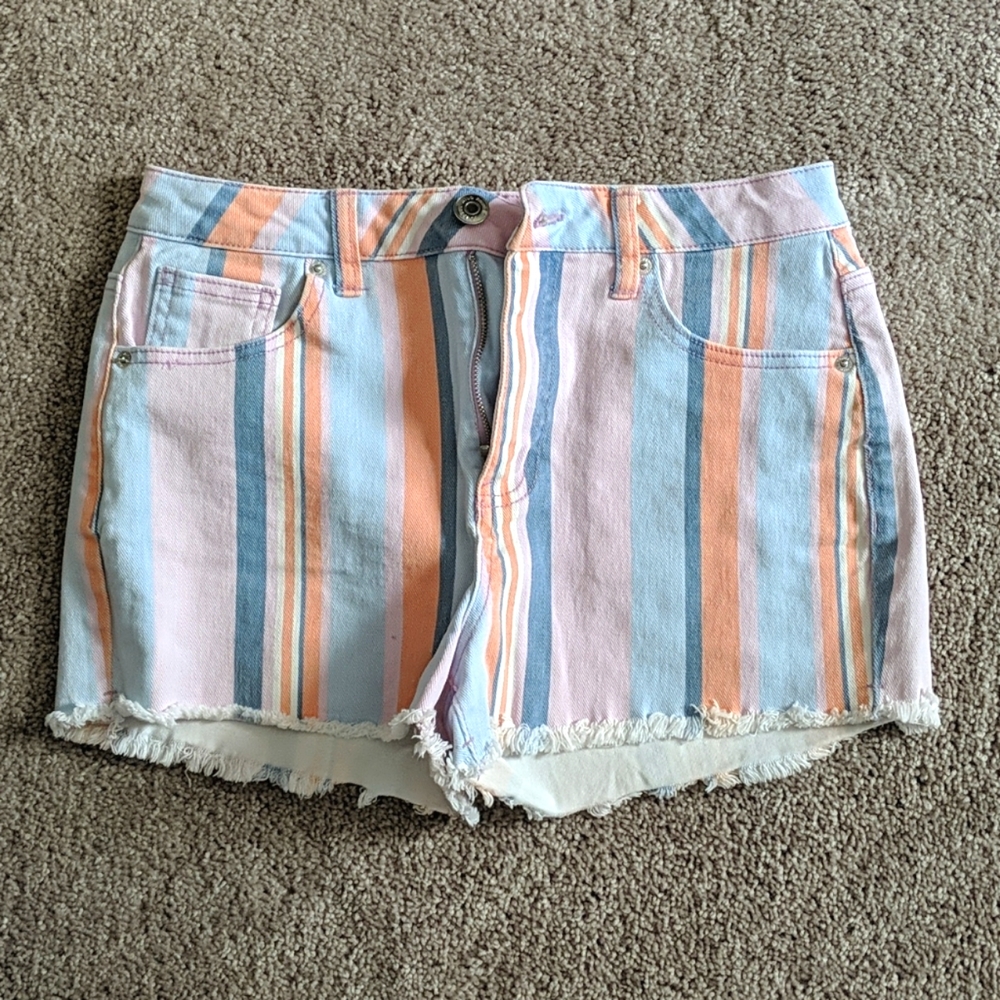 Wild Fable Striped Denim Shorts